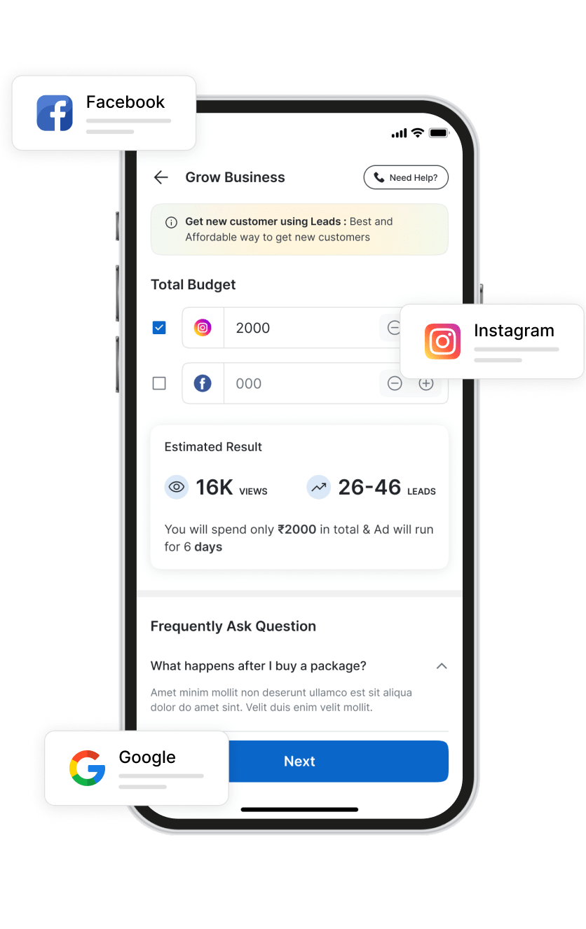Ad platform and budget selection